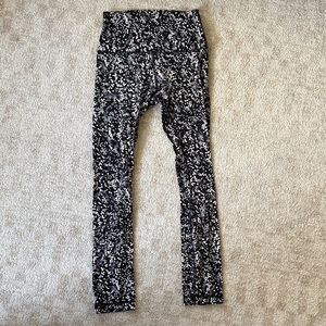Lululemon Black and White Patterned Leggings